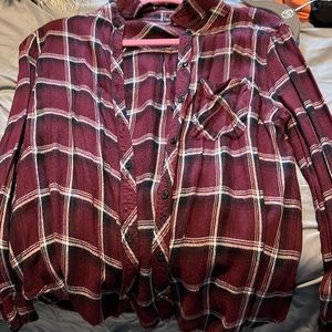 Maroon flannel